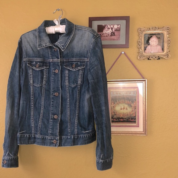 Like New Gap Jean Jacket Women’s Large - Picture 6 of 6